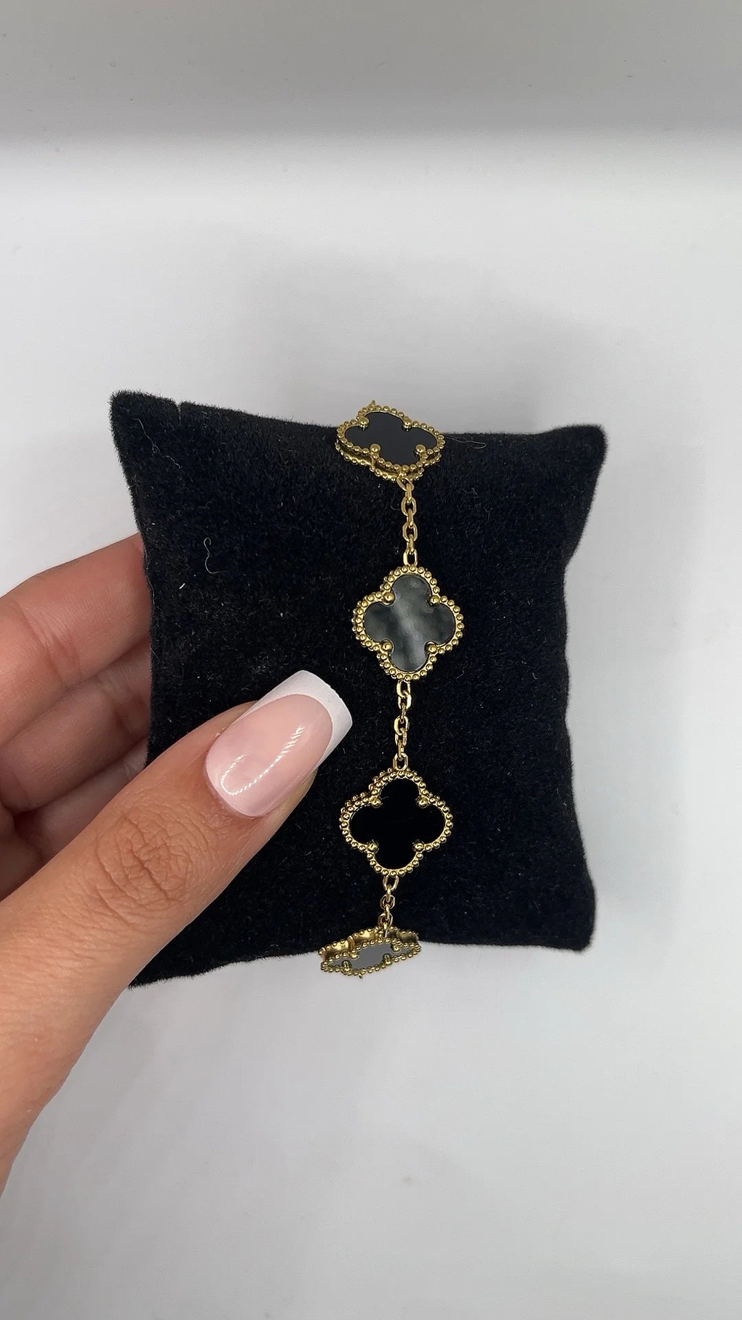 Aesthetica Black Clover Bracelet
