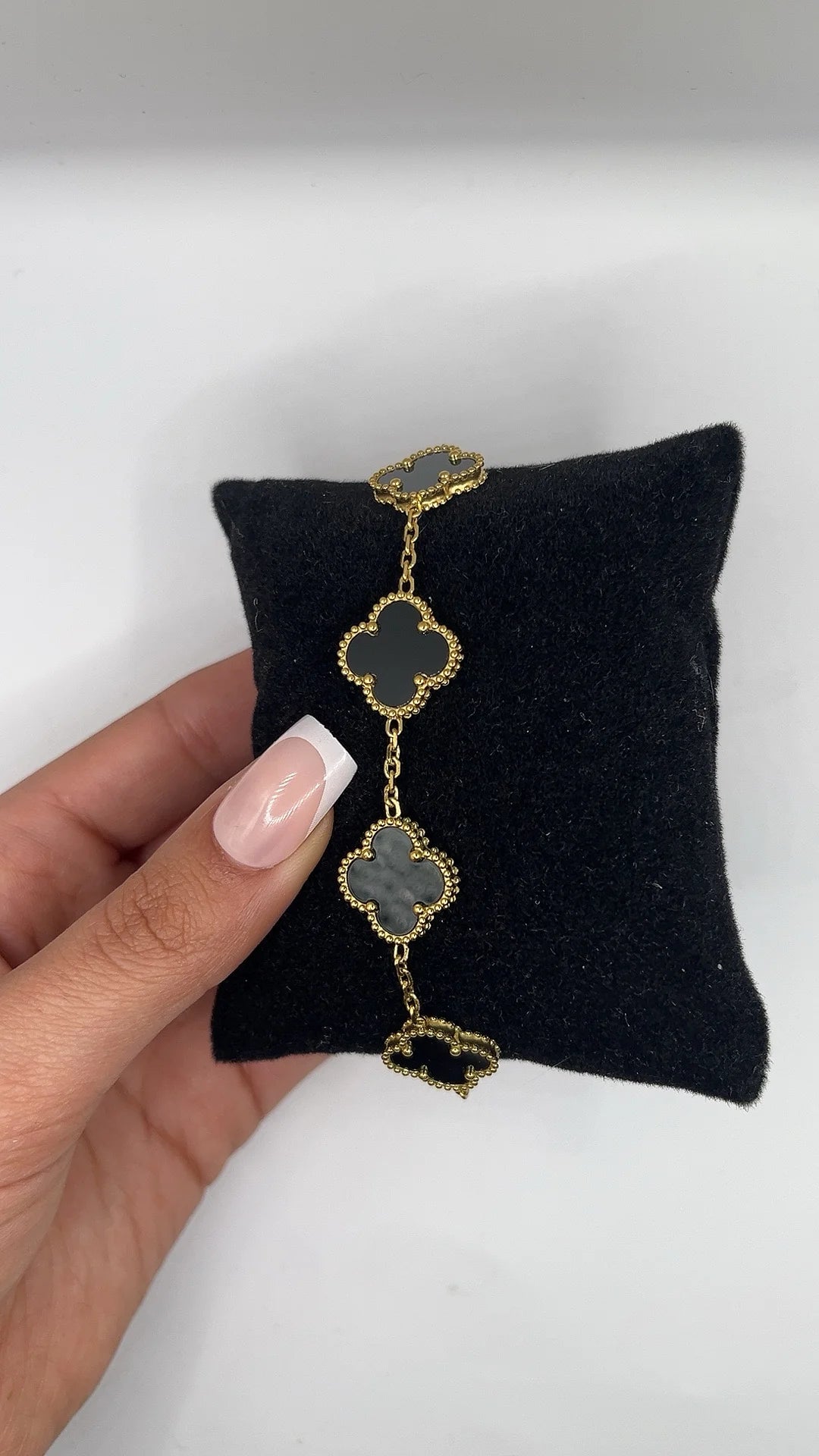 Aesthetica Black Clover Bracelet